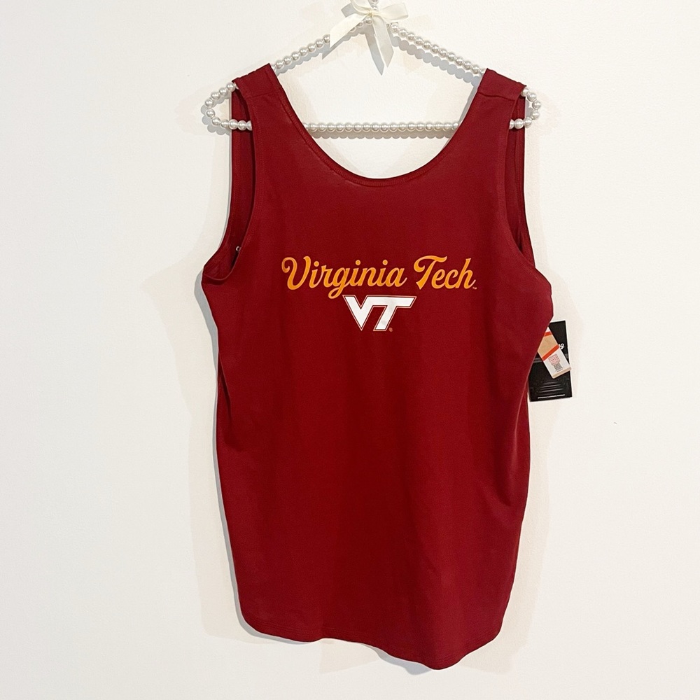 Virginia Tech Twist Open Back Tank Top NWT
